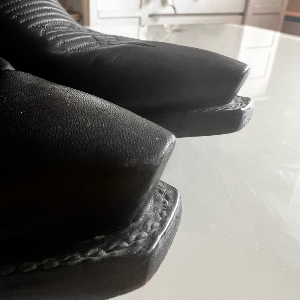 1883 LUCCHESE | Black Soft leather Designer Special Edition Western Cowboy Boots - Picture 6 of 15